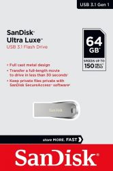 SANDISK USB 3.1 ULTRA LUXE PENDRIVE 64GB (150 MB/S)