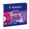 Verbatim DVD+R 16X COLOUR SLIM TOKBAN (5) vsrls  olcs Verbatim DVD+R 16X COLOUR SLIM TOKBAN (5)